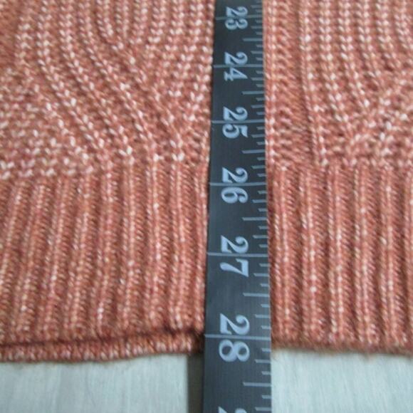RACHEL ZOE Cable Knit Turtleneck Vest Sz. Large in Pumpkin Heather NWOT - Picture 12 of 15